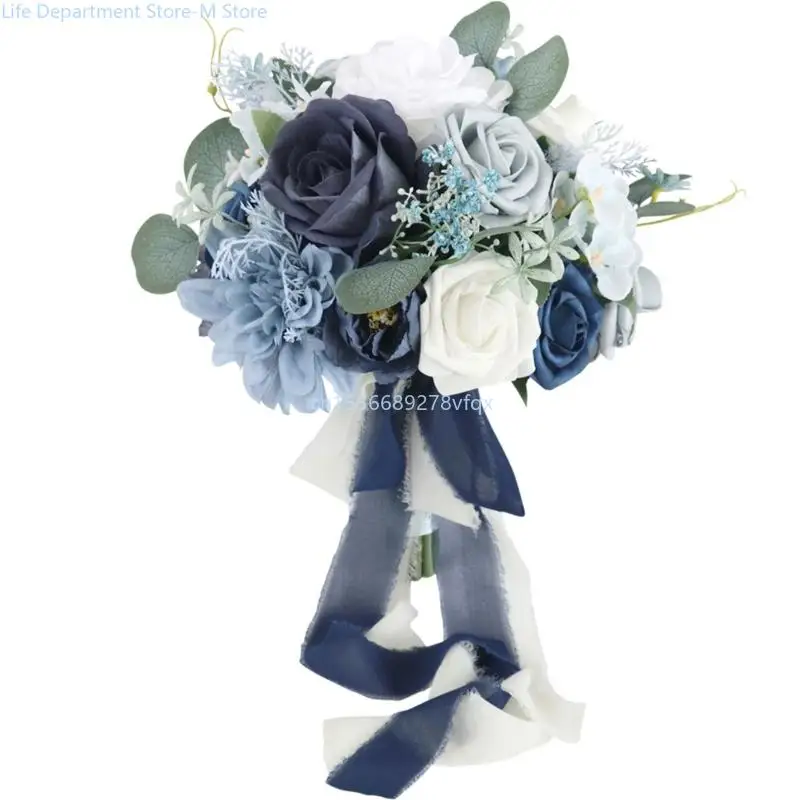 

Wedding Bouquet for Bride Bridal Bouquet Bridesmaid Bouquet Tossing Flower 13in