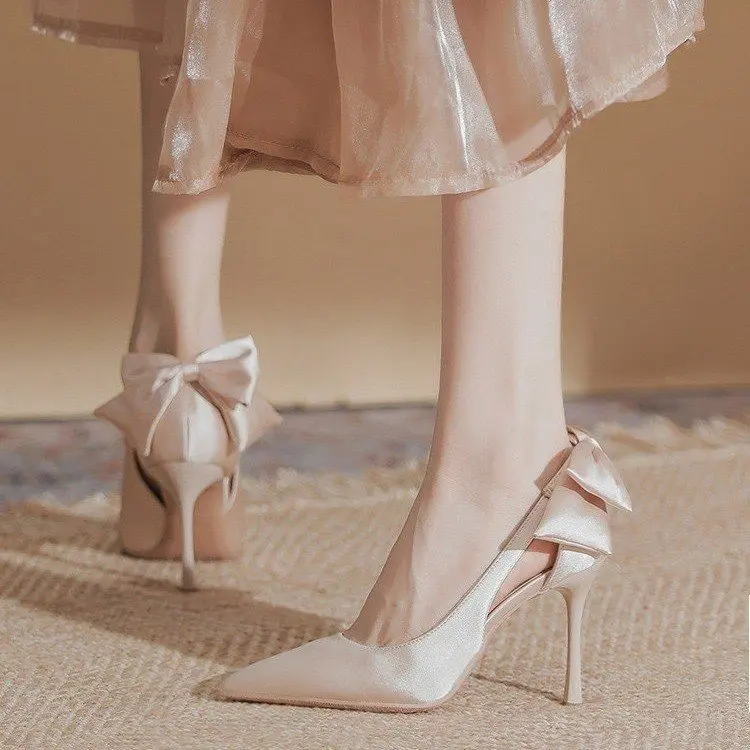 Sexy Stiletto Pumps Design Brand Women Cute Bunny Ears Pointed Toe