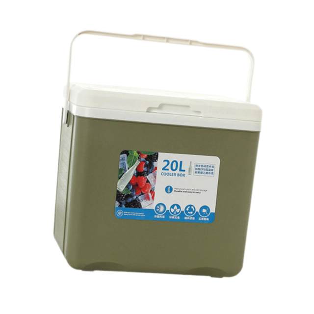 Cooler Box Ice Box Personal Portable with Handle Insulated Box Ice Chest Small for Beach Party Outdoor Barbecue Fresh Keeping