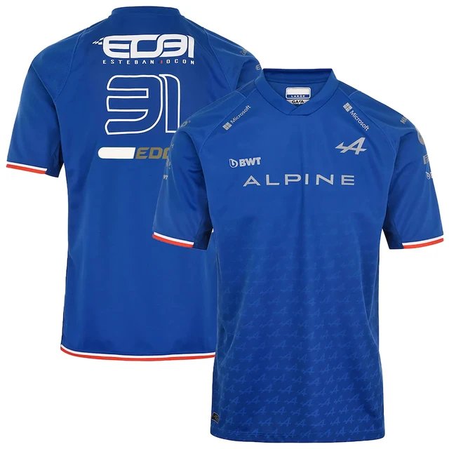 2022 New F1 T-Shirt Official Hot Sale Formula One Alpine F1 Team Blue Short Sleeve Racing Race Summer T-Shirt Fan Oversized Top 114