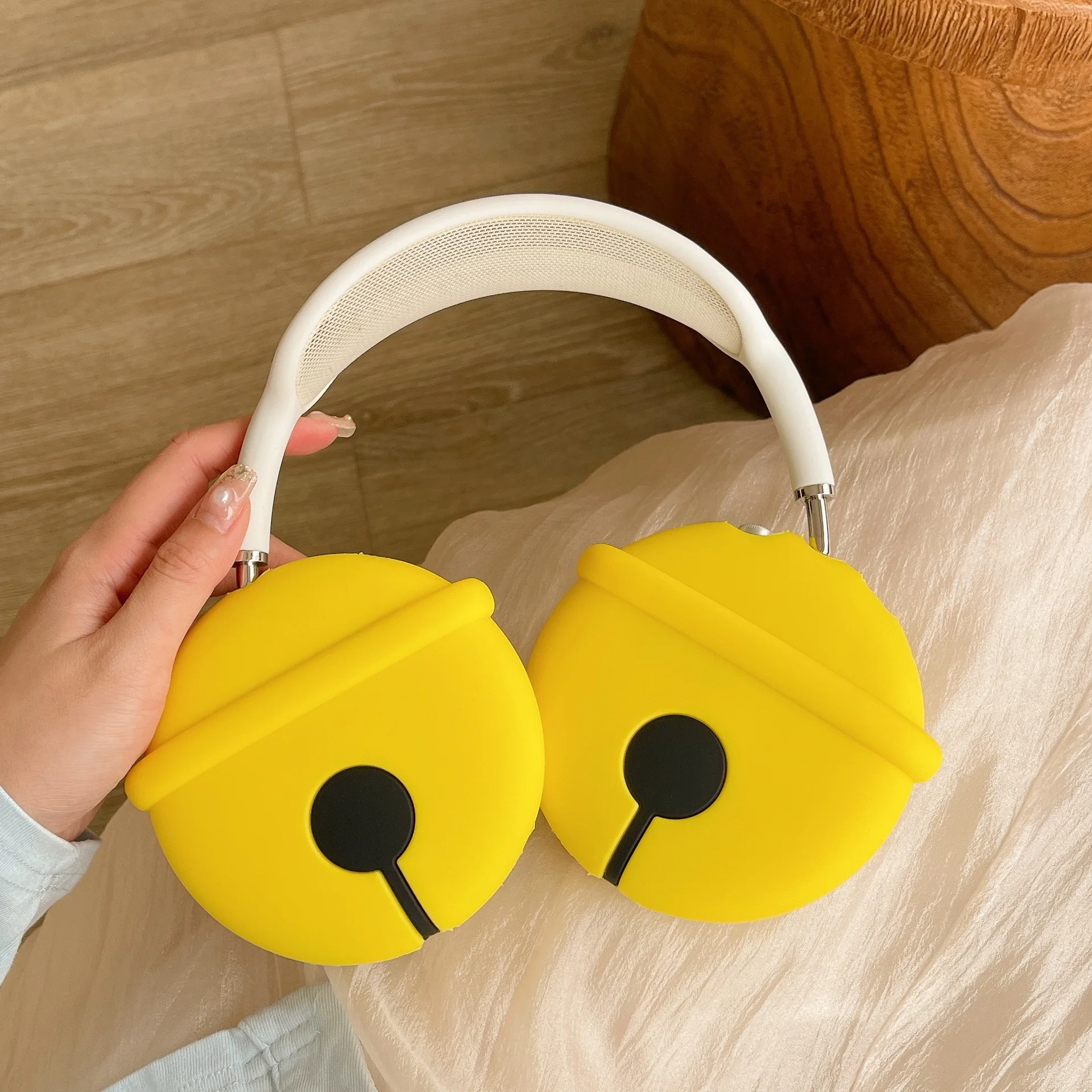 

3D Jingle Head-mounted Cases For Apple Airpods Max for airpods max Wireless bluetooth Headphone Cover Protective for air pods