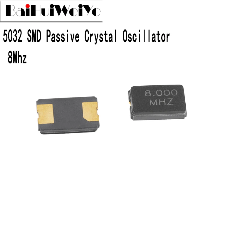 10Pcs 8MHZ 8M 8.000mhz 20pF 5*3.2 SMD Quartz Resonator Crystal 2Pin 5032 Passive Crystal Oscillator New Good Quality 100pcs smd passive crystal oscillator 5032 16mhz 4p