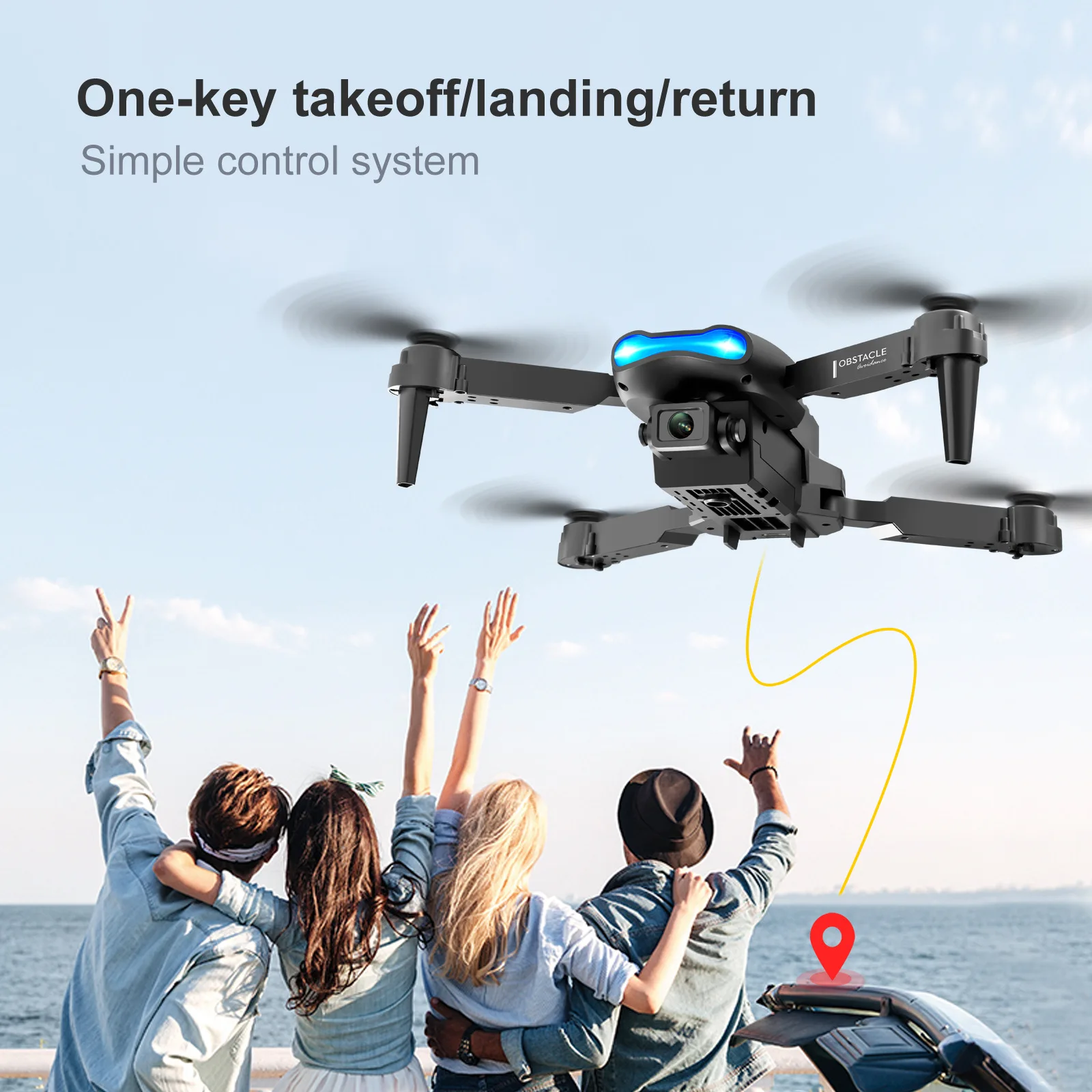 Drone de Transport Protection Orange avec Caméra HD