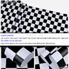 Black White Checkered Flag Self Adhesive Wallpaper,Mosaic Trellis Contact Paper,Vinyl Peel and Stick WallPaper,DIY Decor Sticker 5