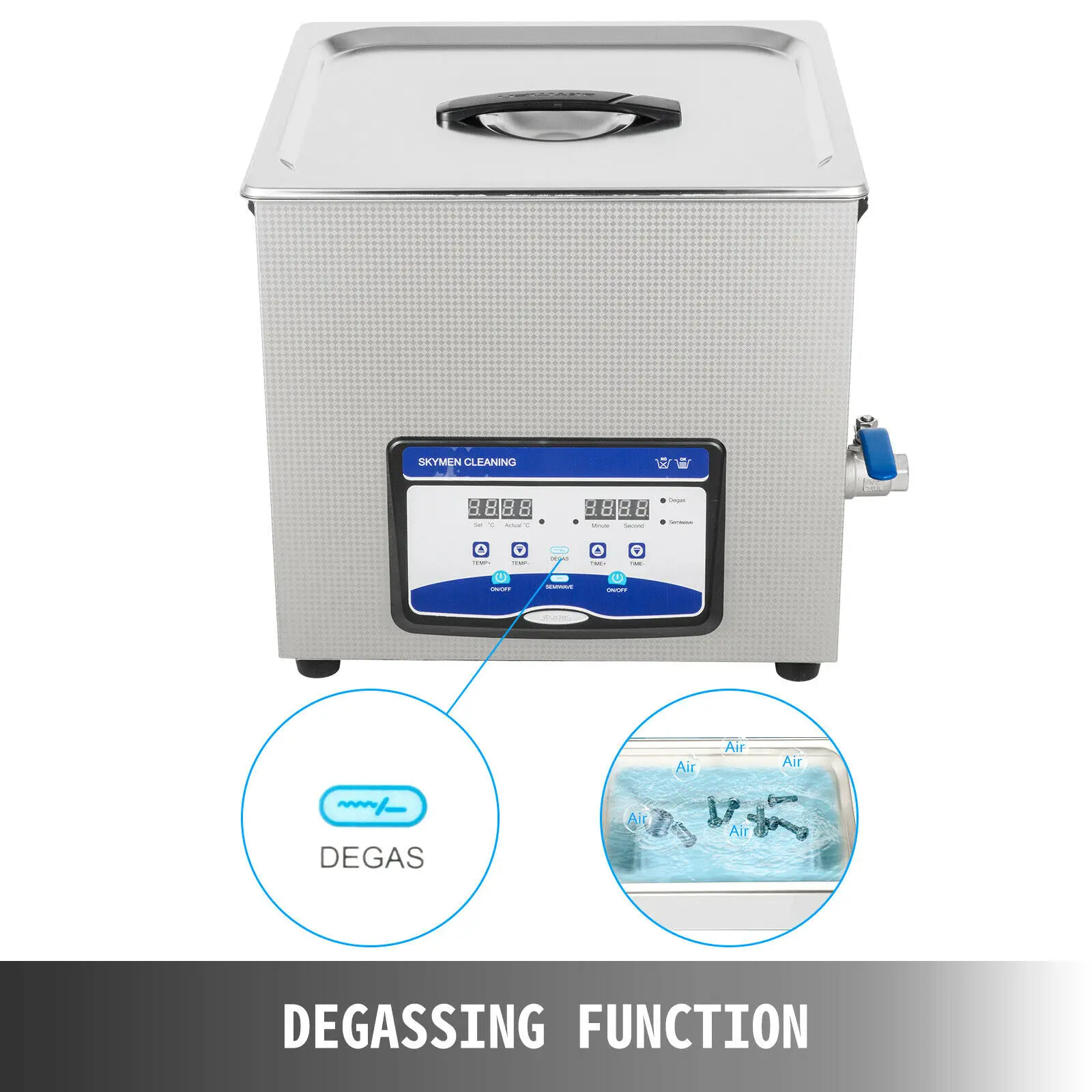 

VEVOR Ultrasonic Cleaner 20L Jewelry Cleaning Ultrasonic Machine Ultrasonic Digital Sonic Cleaner Heat Laboratory