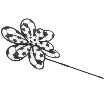 정원 꽃 바람 스피너 축구공 패턴 풍차 잔디 장식, 정원 축구 바람개비, 스포츠 테마, 정원 마당 잔디