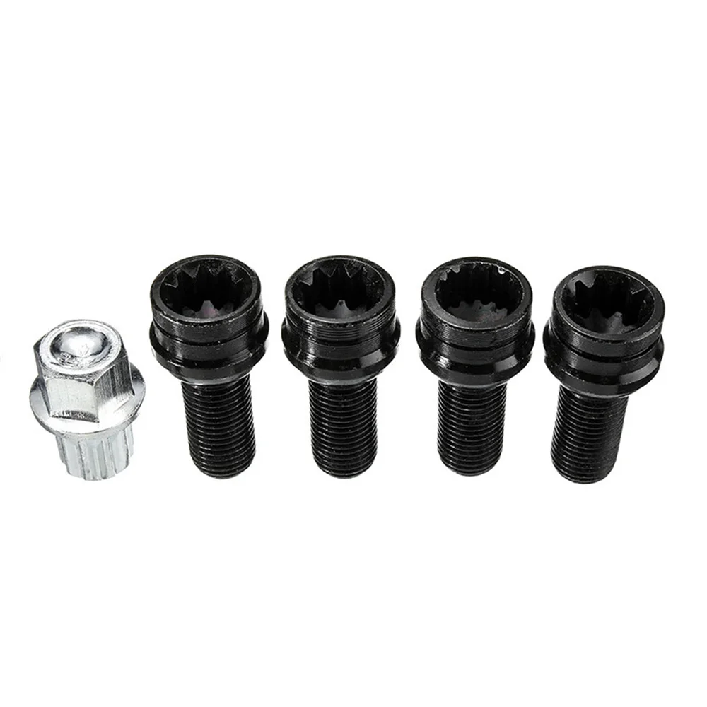 Anti-theft Wheel Screw Bolt and Lock Lug Nut 1set For VW Golf Jetta Beetle Passat Audi Car Fit 14mmX1.5MM Car Accessories