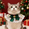 Cotton Pet Cat Dog Drool Towel Lace Scarf Christmas Themed Party Holiday Decoration Accessories Pet Neck Accessories 3