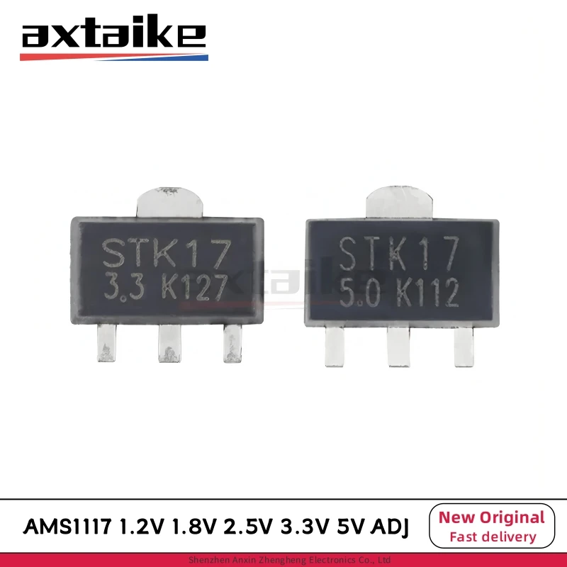 AMS1117-1,8 Spannungsregler – 4 Stück, 1,8 V / 1 A, SOT-223 – Für Prototyping