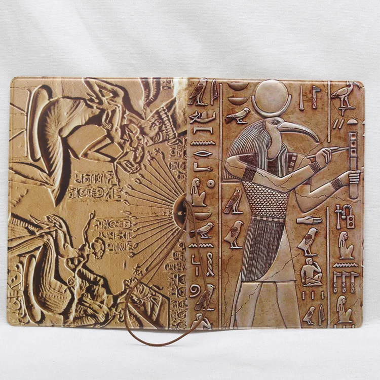 Passport Holder Egyptian retro pattern certificate protection package travel documents passport package