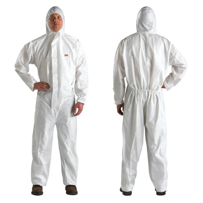 

Work Clothes Protective Coverall 4532 Hooded Radioactive Suit Elastic Waist Clothing Anti Static Anti Chemical Radiation M-2XL