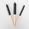 Small Round Hair Brush Pro Salon Teasing Back Hair Brushes Wood Slimline Comb Hair Brush Extension Hairdressing Styling DIY Tool 1