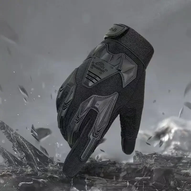 Outdoor Tactical Gloves Camo Cycling Glove Sport Hiking Climbing Paintball Shooting Hunting Riding Ski Full Finger Mittens Men