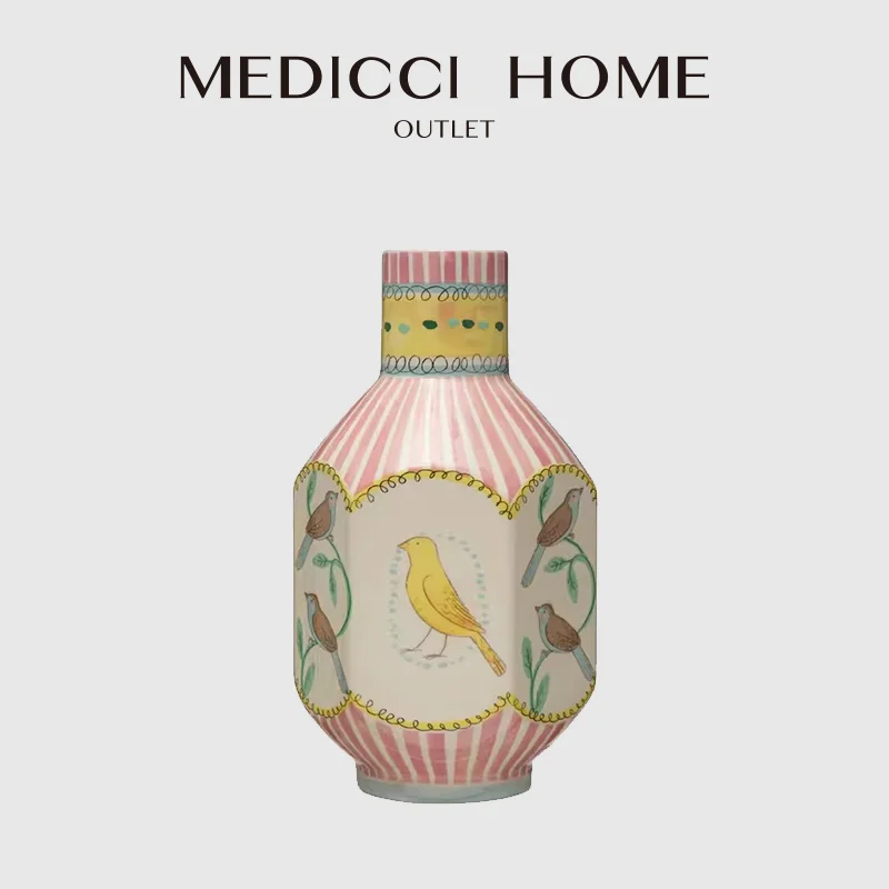 

Декоративная ваза с птицами Medicci Home пульд, романтические французские керамические вазы, Цветочная композиция для гостиной, спальни