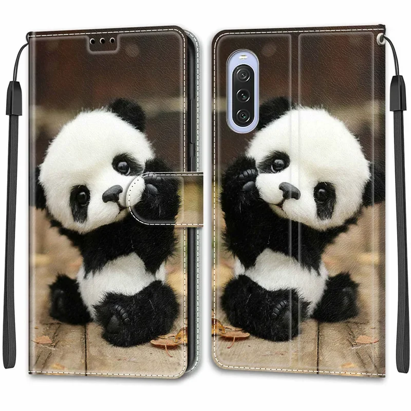 Flower Pattern Flip Case For SONY Xperia 10 V 10-5 Xperia10V 5-4 1 IV Xperia10 V Wallet Leather Phone Cases Stand Book Cover Bag