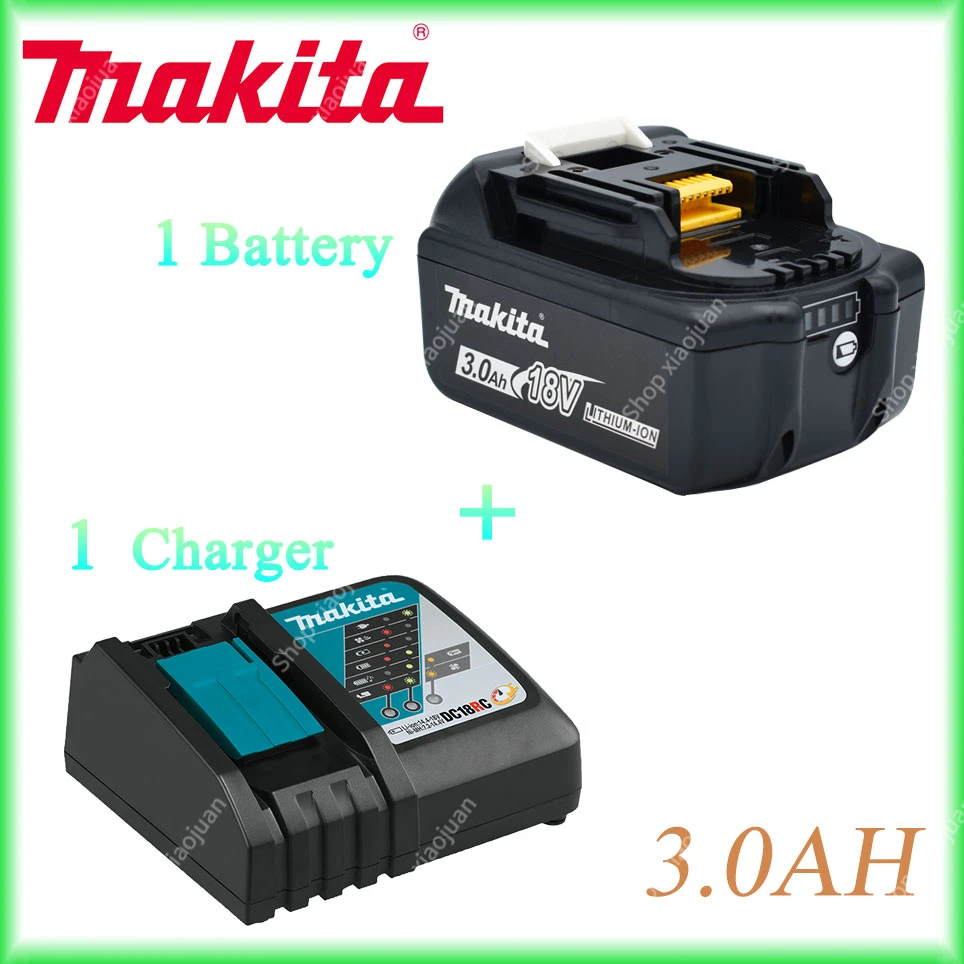 

Makita Charger 14.4V 18V Original DC18VRC Battery Charger Makita 3000mAh Bl1830 Bl1430 BL1860 BL1890 Tool Power Charger USB Prot