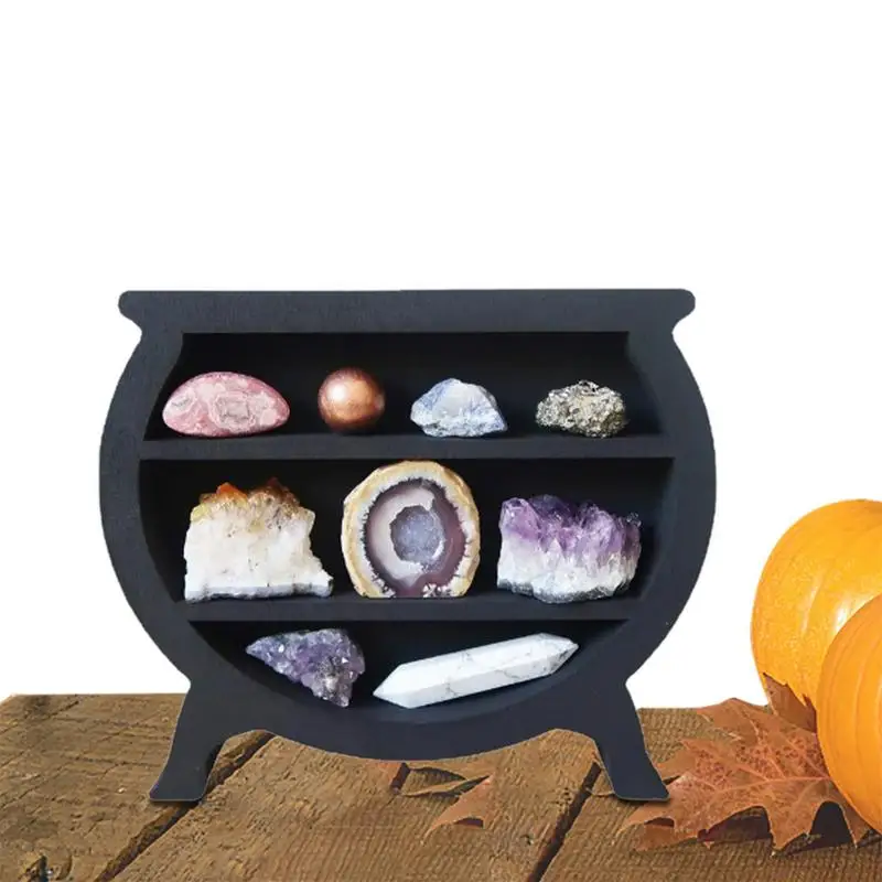 

Crystal Shelf Home Decor Floating Moon Display Shelf For Crystals Essential Oils Wall Decor Kids Toys Boho Art Wall Crystal