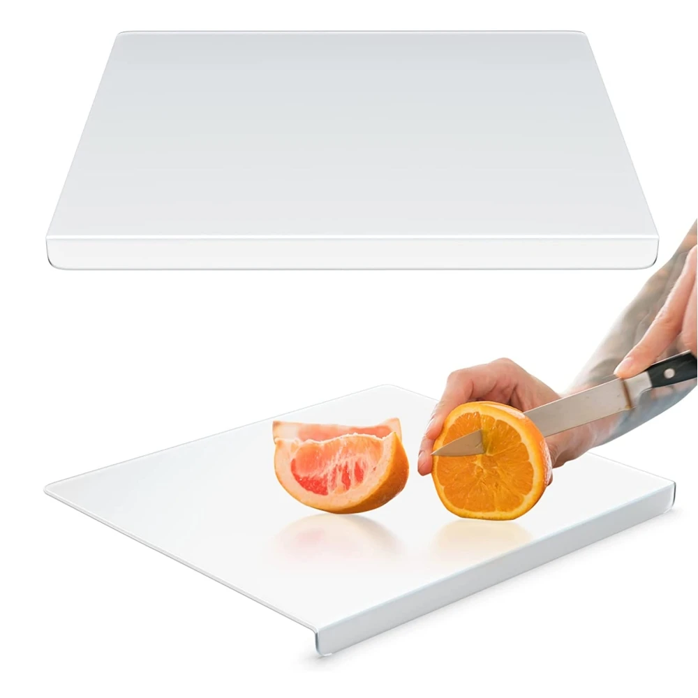 

Acrylic anti-slip transparent cutting board With Lip For Kitchen Counter Countertop Protector Home Restaurant Kitchen Gadgets