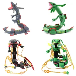 Mega Rayquaza Shiny Pokemon Peluche Pikachu Cos Rayquaza Anime Stuffed Plush Cartoon Dolls Christmas Gift Toys For Kids