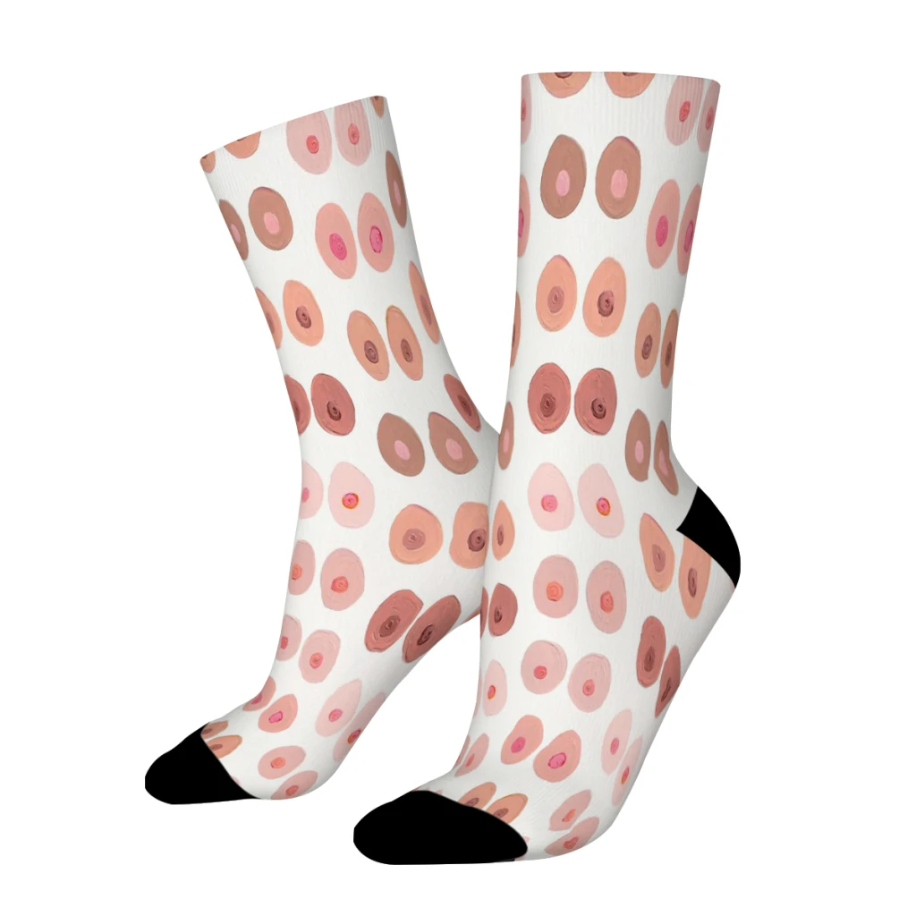 

Pink BOOBS Straight Socks Male Mens Women Spring Stockings Polyester Harajuku