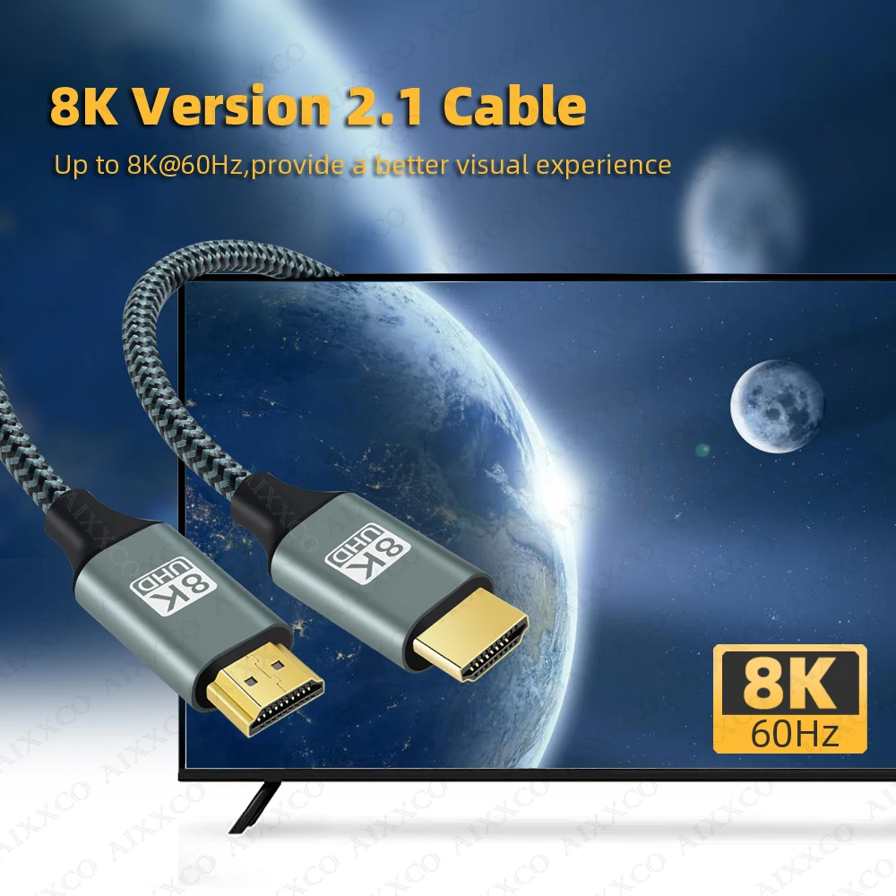 Ultra High-Speed 8K HDMI-Compatible Cable with HDR Support