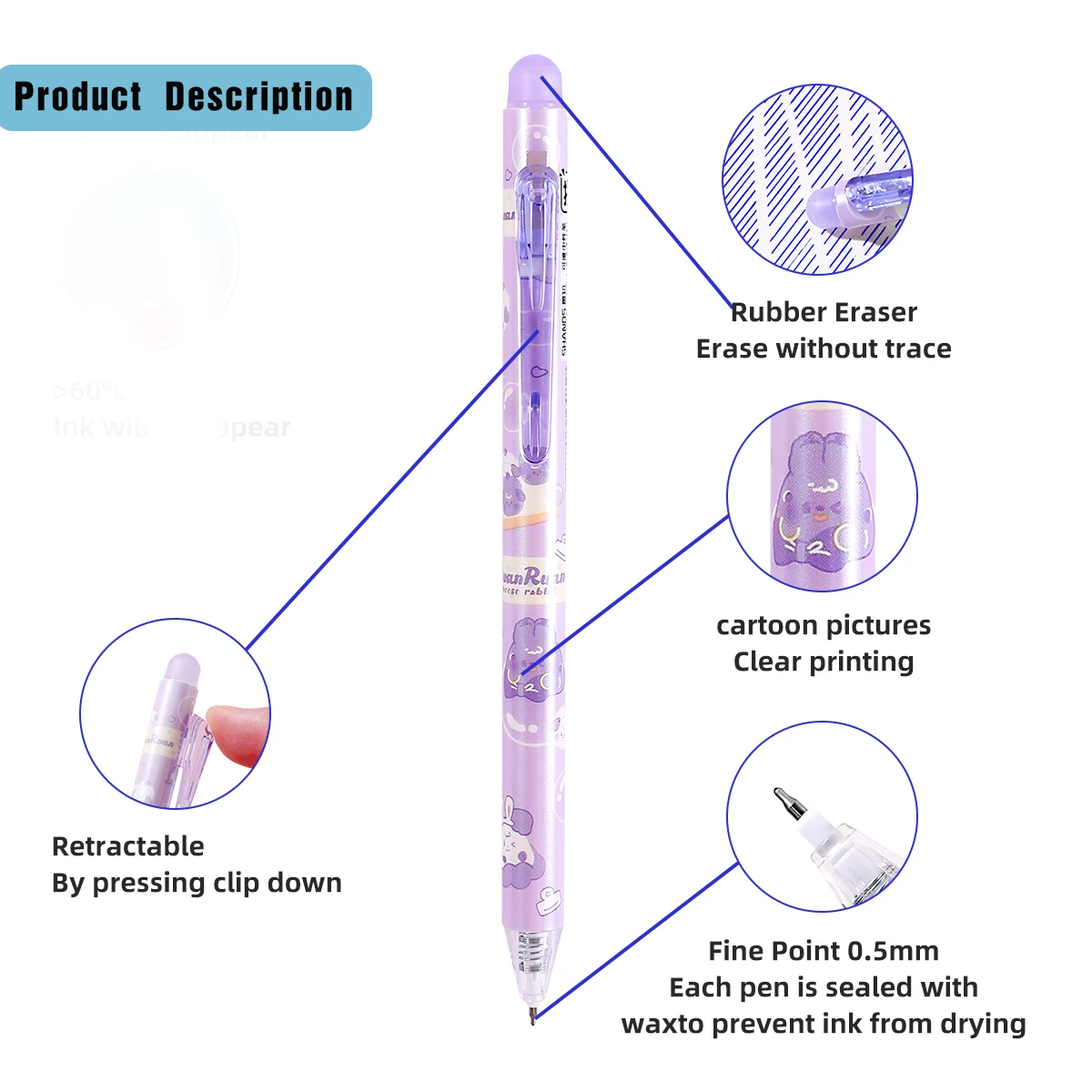 Erasable Gel Pen Set 3