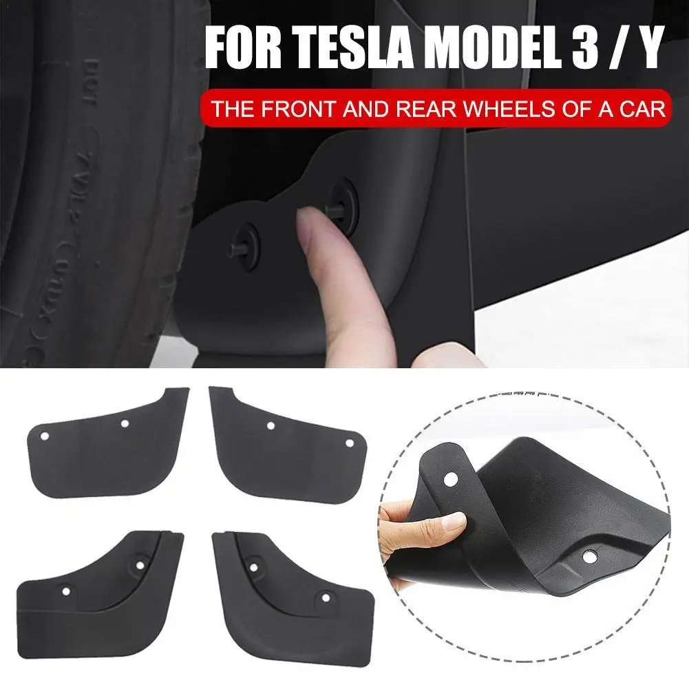 

4 шт./комплект, брызговики для Tesla Model 3 Y