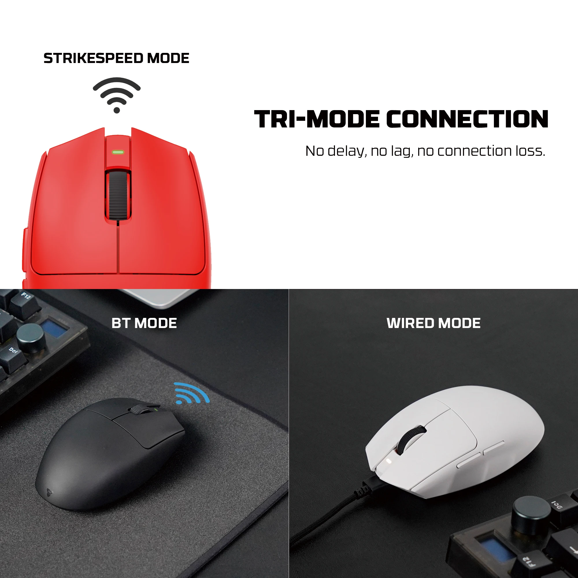 FANTECH Ariall XD7V2 Wireless Gaming Mouse PixArt PAW3395 53gr Ultralight Mouse Mice HUANO 80 Million Switch Non-slip Coating gaming mouse,wireless mouse,wireless gaming mouse