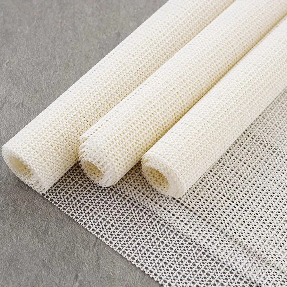 Antiskid Sheet Mattress Sofa Mat PVC Floor Carpet Yoga Mat with Fixing Base Fabric Household Anti Slip Net Cloth
