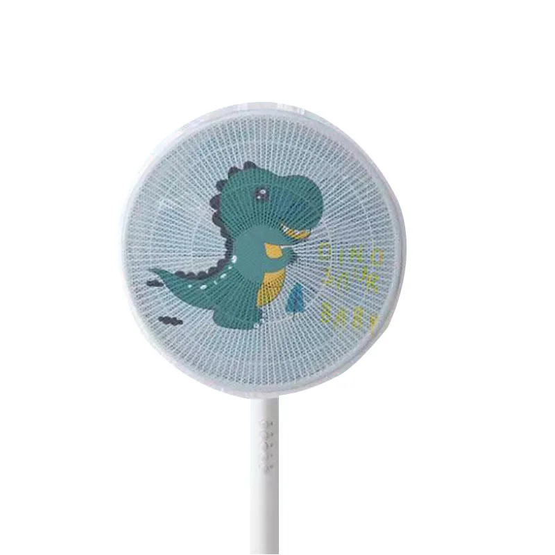 Anti-pinch Fan Safety Mesh Child Safety Cover Fan Protection Net Cover Cartoon Dust Stand Floor Dust