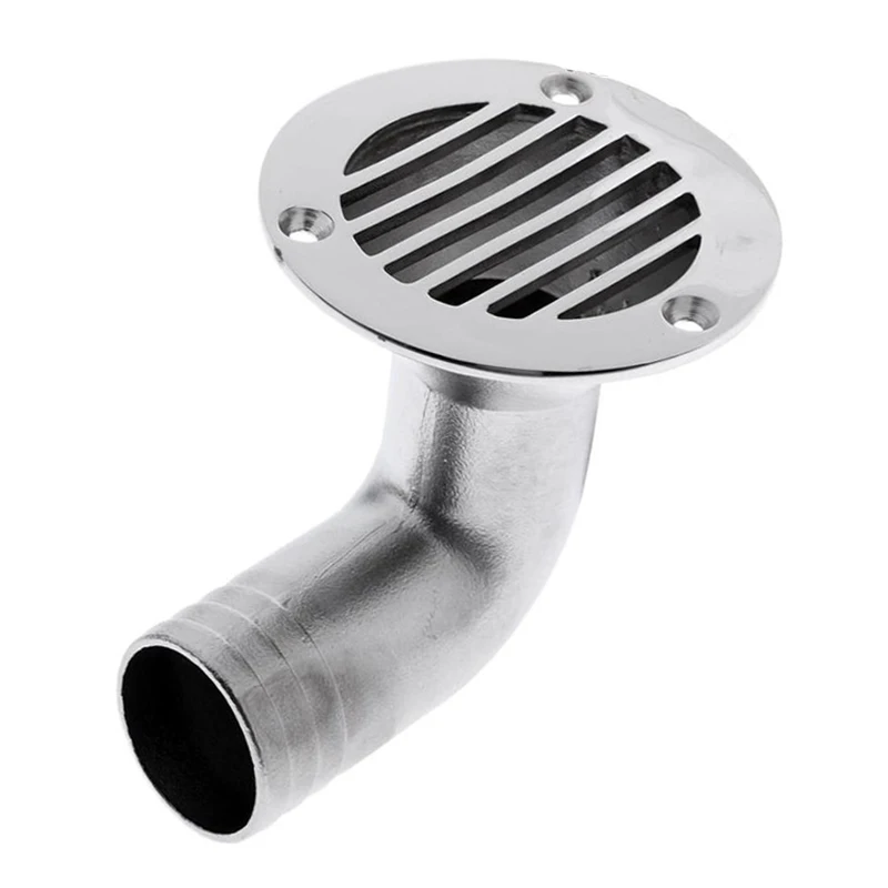 

Marine Accessories Boat Deck Drain Scupper 316 Stainless Steel 90 Degree 38MM For Yacht Flatable Fishing Boat