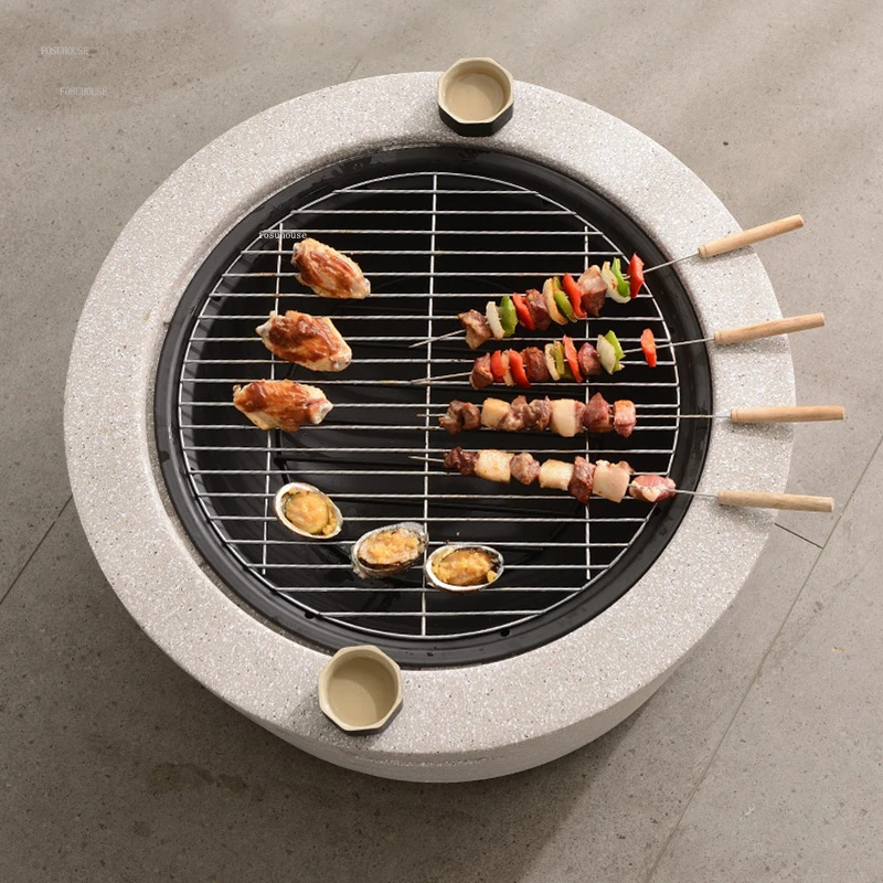 Outdoor Camping Furnace Nordic Indoor Fire Pits Barbecue Stove Yard Charcoal Heating Stove Smokeless Home Outdoor Bonfire