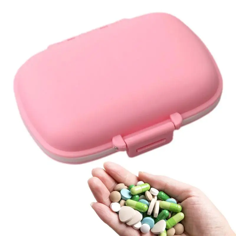 

Medicine Organizer 8 Compartments Portable Pill Case Travel Pill Case With Lock Personal Pill Organizers Pocket Medication