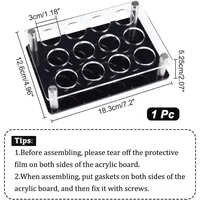 12 Shot Glass Tray Holder Bar Acrylic Shot Glasses Holders Wine Glass Cup Serving Tray Cups Organizer Shot Glass Display 2