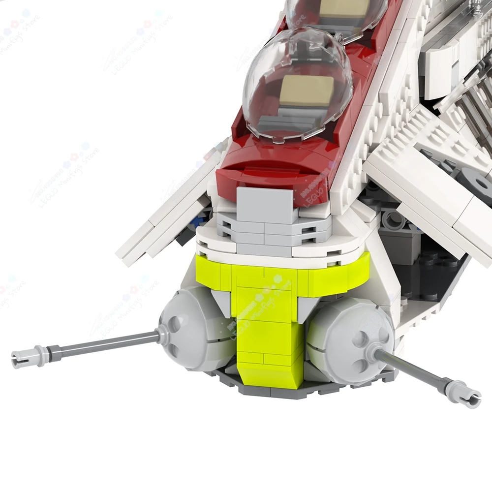 MOC2202 Creative Interstellar Movie Attack Gunship Building