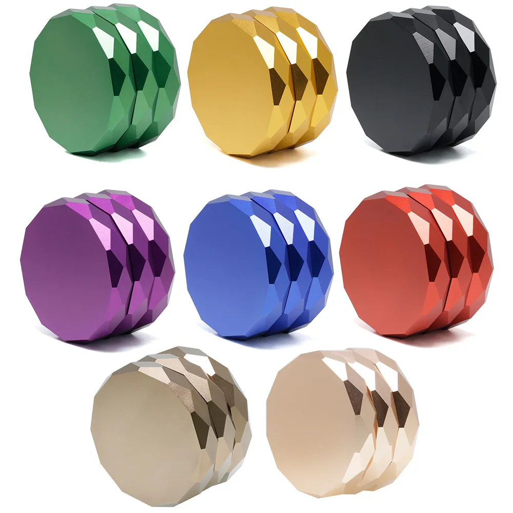 알루미늄 합금 연마기 내구성 금속 분쇄기, 흡연자 친구 명절 선물용 흡연 액세서리, 63mm 4 층 허브 밀