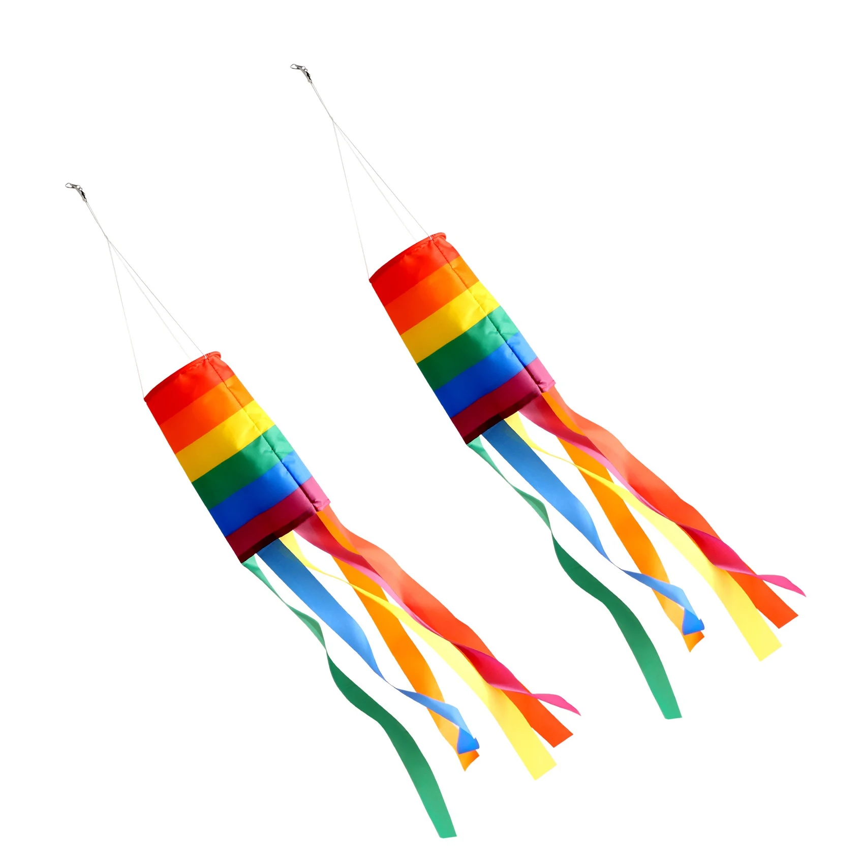 

2 Pieces Windsock Colorful Hanging Decoration Windsock for Outdoor Hanging