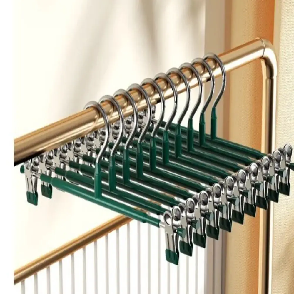 Trousers Clip Rack Clip Stainless Steel 5 Pcs Anti-slip Clothespin Pants Clamp Clothes Hanger for Skirt