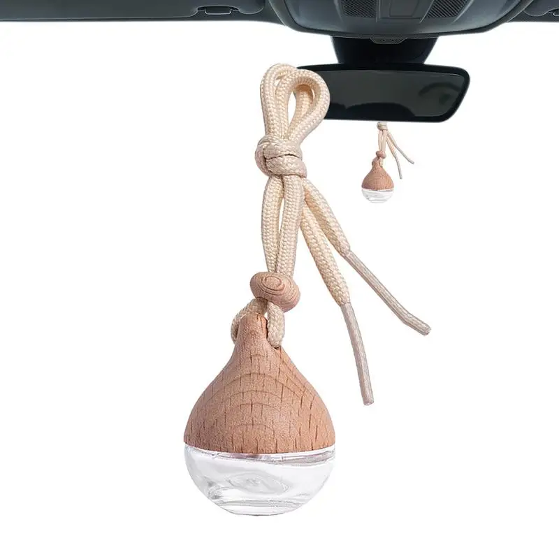 Car Empty Perfume Hangings Bottle Water Drop style Car Perfume Diffuser Bottles auto Air Fresher Ornament Vials for Car Interior