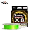 YGK G-SOUL X8 Original Upgrade Braid Fishing Line Super Strong 8 Strands Multifilament PE Line 200M Braided Line Made In Japan 1