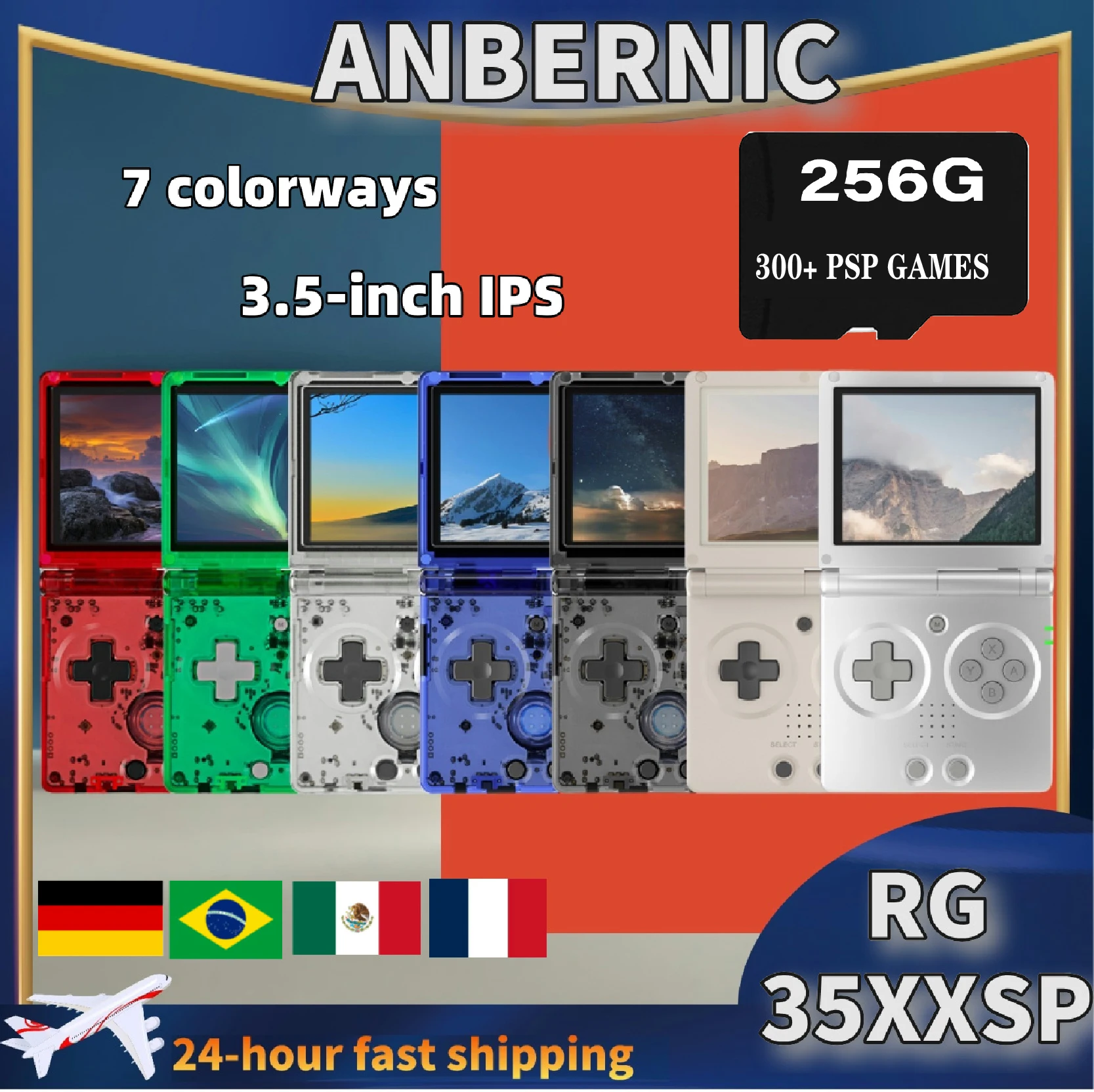 ANBERNIC RG35XXSP RG 35XXSP Fold Handheld Game Console Video Game 