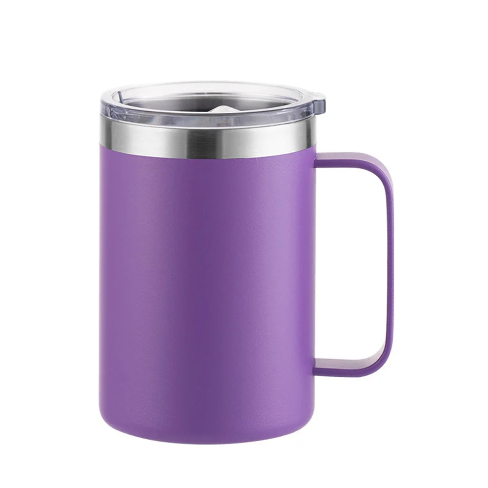 Insulated Stainless Steel Travel Tumbler - 16oz, BPA-Free with Handle and Lid