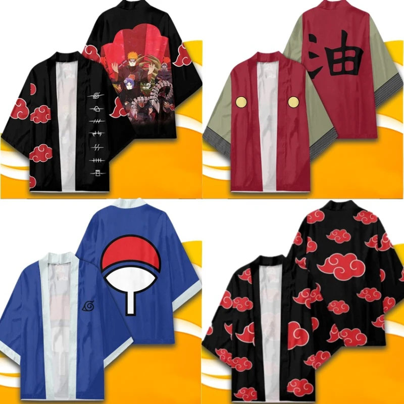 ConjuntoperifricodeAnimedeNarutoYuoriKimonochaquetatrajede