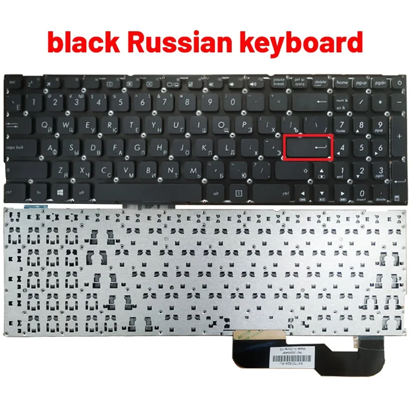 Asus Laptop Keyboard Russo Eua Espanhol Latim X541 X541u X541ua X541uv X541s X541sc X541sa X541uj X541l X541la X541n X541na - Imagem 6
