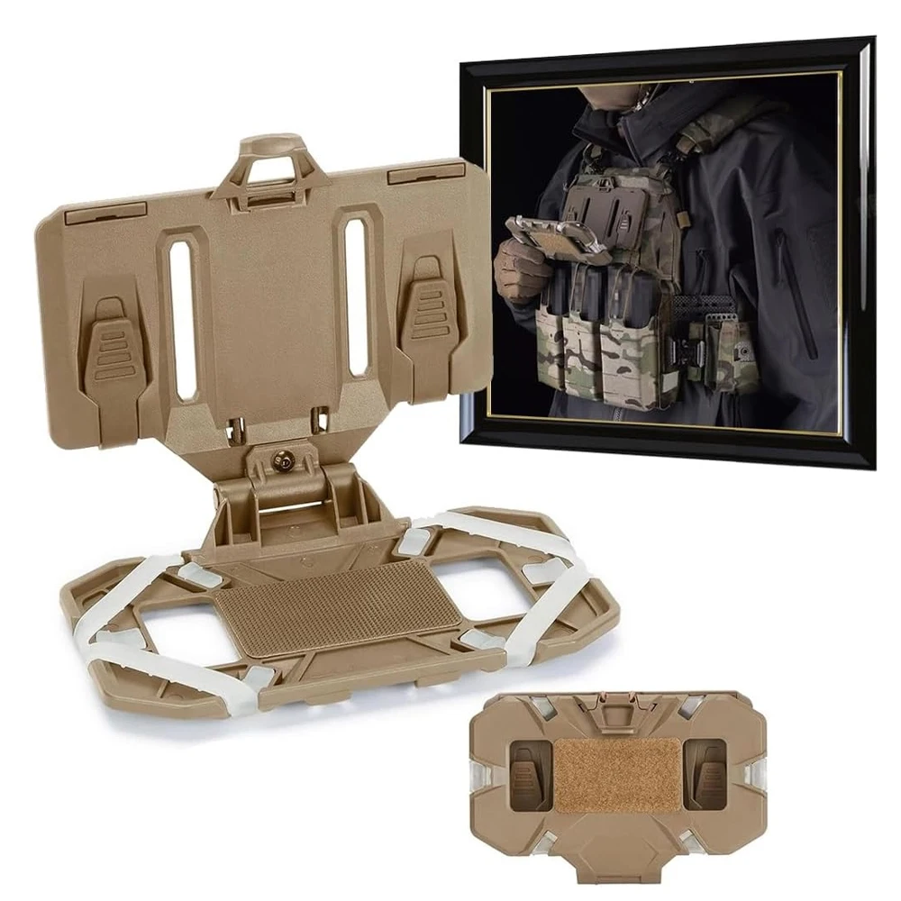 Porte-téléphone pour gilet pêche MOLLE - Support pliant navigation rapide étanche pêche tactique