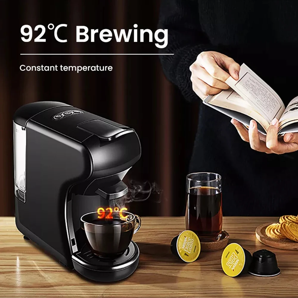 3-in-1 Capsule Coffee Machine 19 Bar Multiple Capsule Espresso Cafetera  Portable Home Automatic Coffee Maker For Office 2022