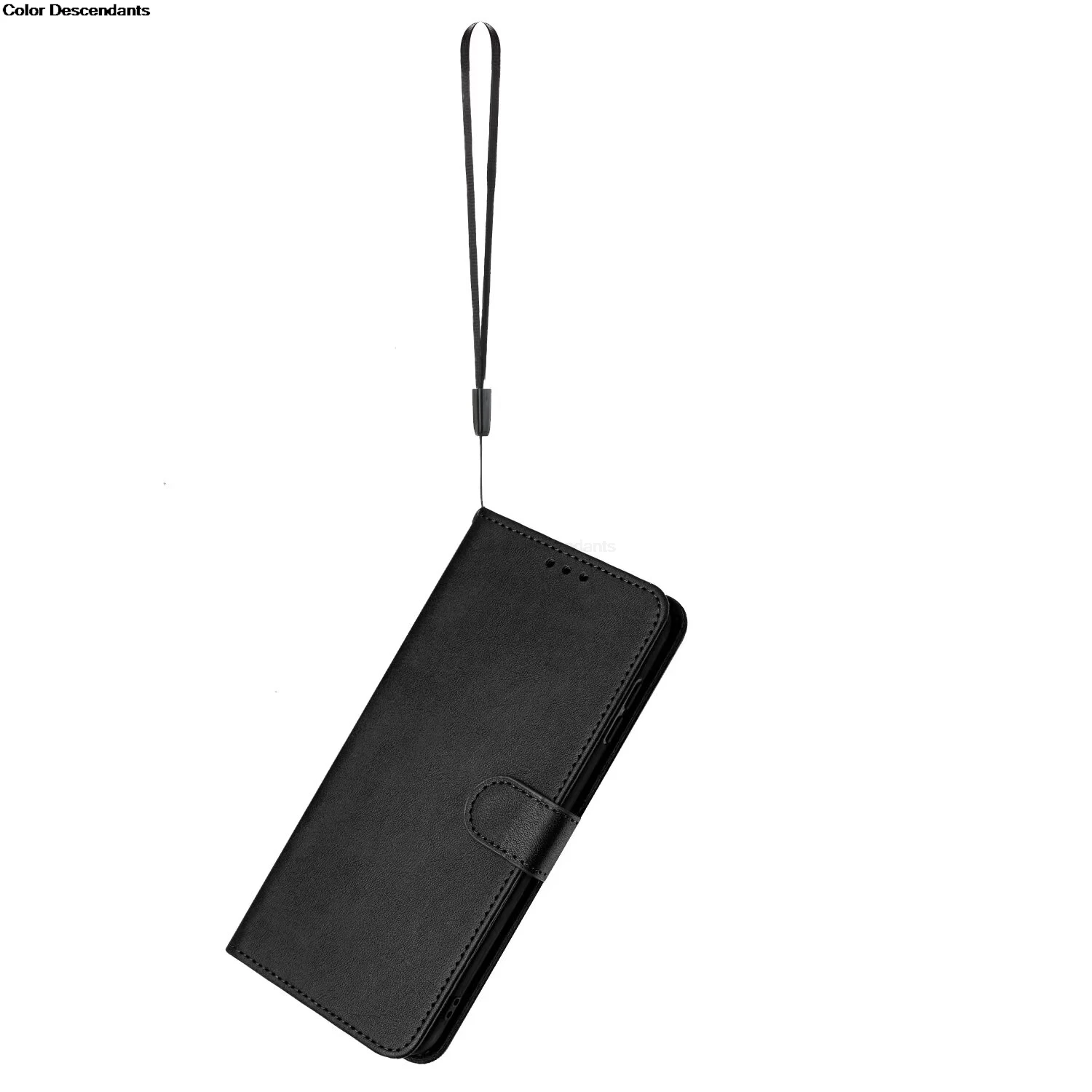 Magnetic Flip Leather Wallet Case - Solid Color Skin Feel