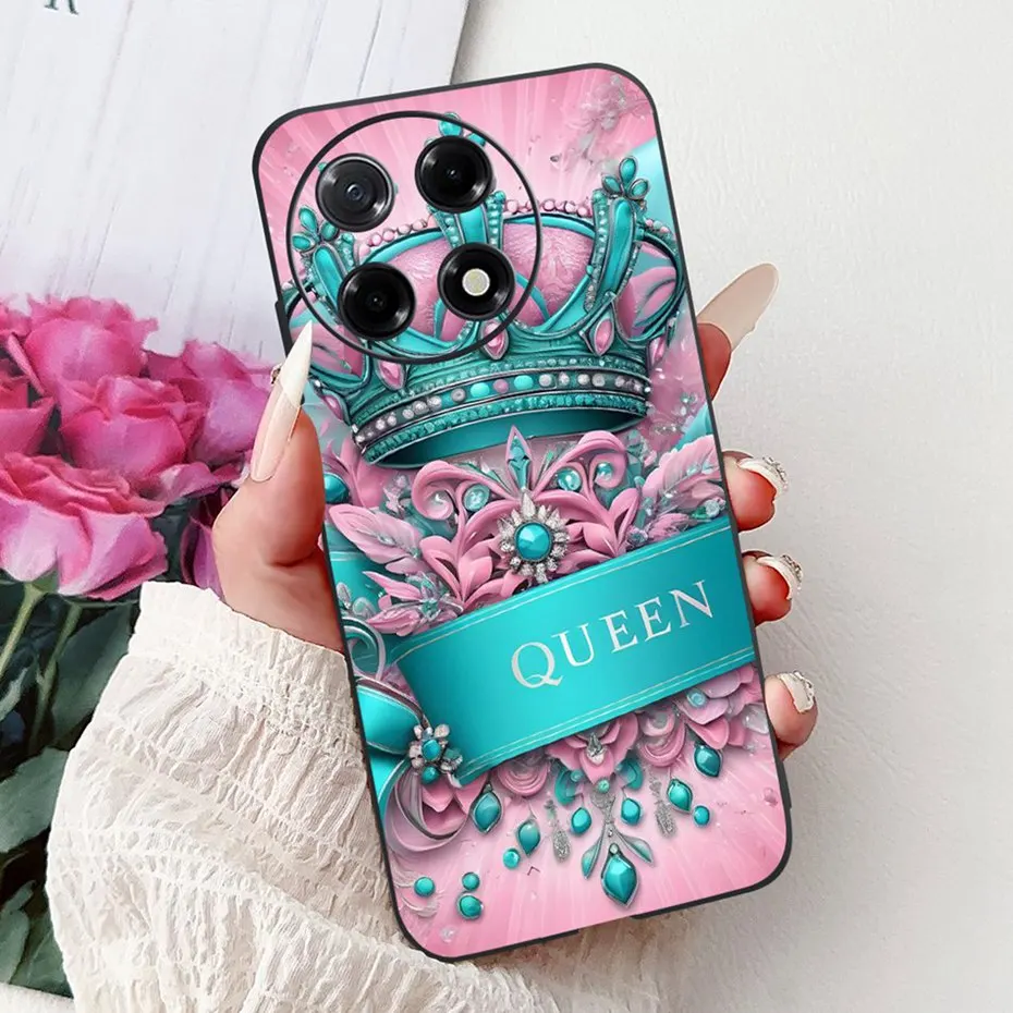 Sleek Black Silicon Soft TPU Phone Case - Modern Design Back Cover