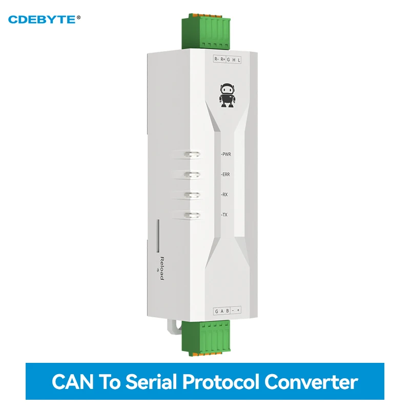 can to serial protocol converter can to rs485 rs232 rs422 xhciot ecan 401s wide baud rate range dc 8～28v build in watchdog CAN to Serial Protocol Converter CAN to RS485 CDEBYTE ECAN-101 Modbus DC 8-28V Ultral-Small Size AT Command Rail Installation