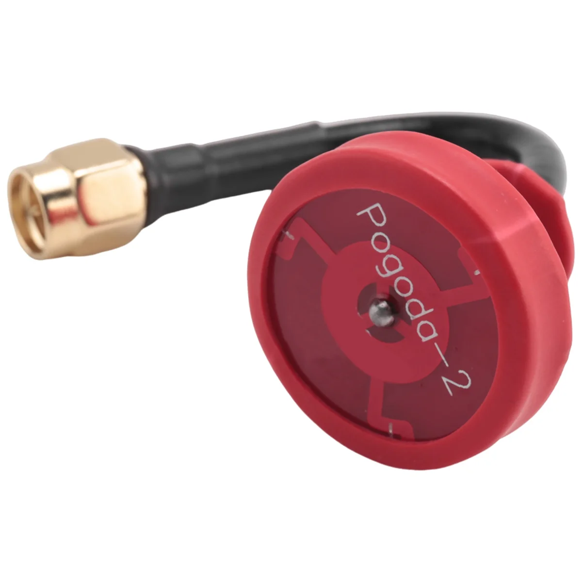 For Pagoda 2 5.8G 5DBi 50W Omnidirectional Omni FPV Flat Panel Pagoda Antenna RHCP SMA/RP-SMA 80Mm(Red Pin)ABUO